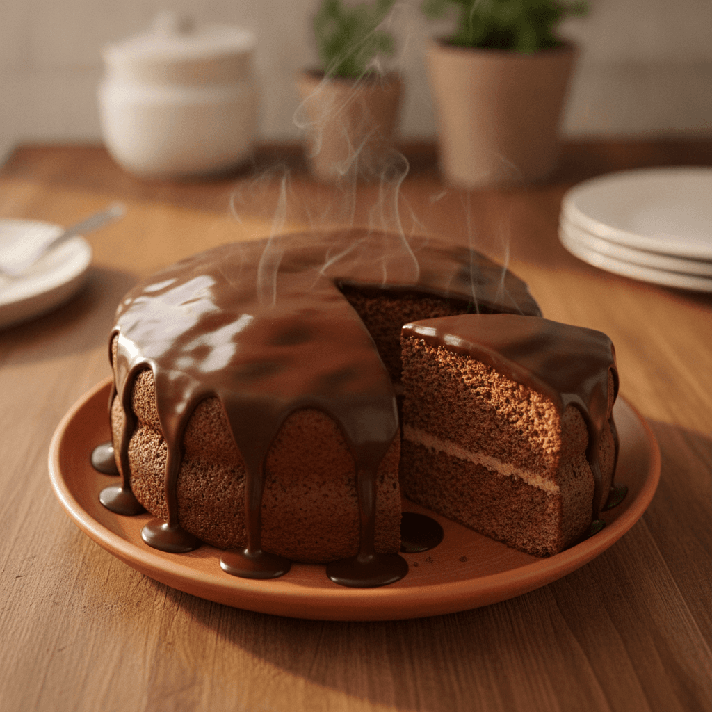 Receita de Bolo de Café com Chocolate
