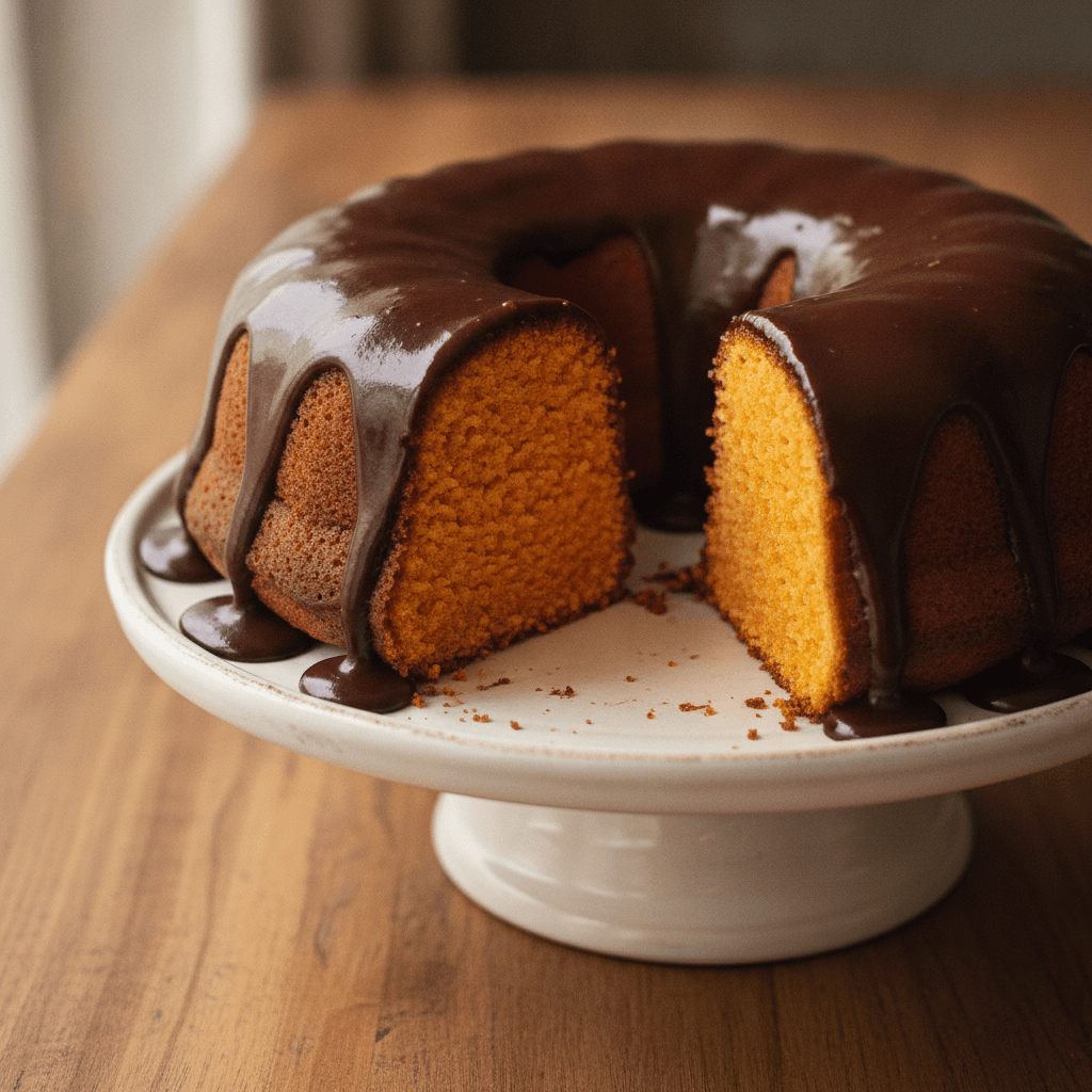Bolo de Cenoura com Brigadeiro