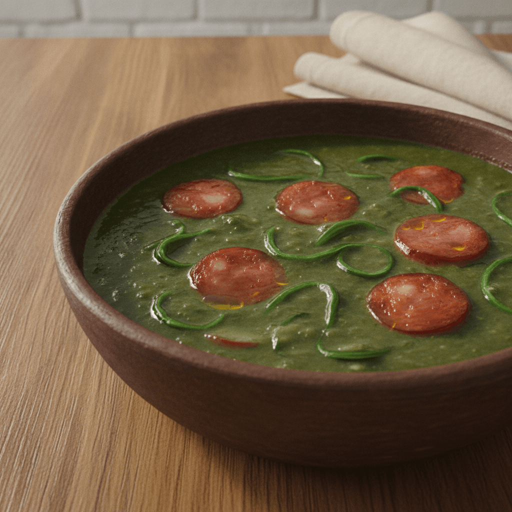 Caldo Verde com Linguiça Calabresa